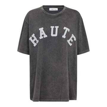 Haute L' Amitié - Noma Acid Curve Logo Tee - Black Acid Wash